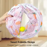 Carrot Tunnel Straight Design Foldable Small Animal Play Tube
