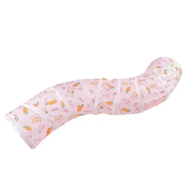 S shaped guinea pig tube Carrot Tunnel S Shape Foldable Small Animal Play Tube