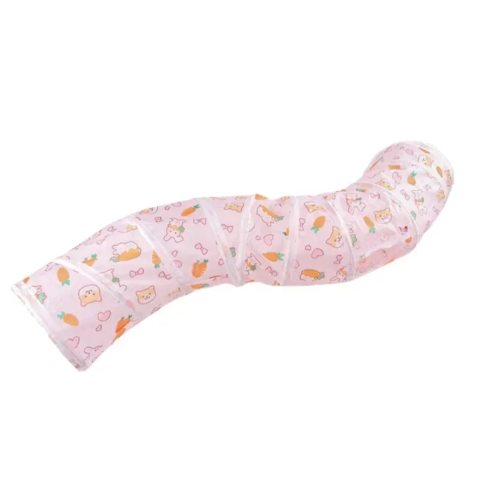 Carrot Tunnel S Shape Foldable Small Animal Play Tube