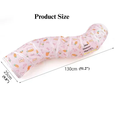 long pet tunnel toy Carrot Tunnel S Shape Foldable Small Animal Play Tube