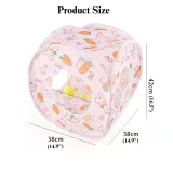 Carrot Tunnel Square Design Foldable Small Animal Play Tube