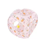 Carrot Tunnel Square Design Foldable Small Animal Play Tube