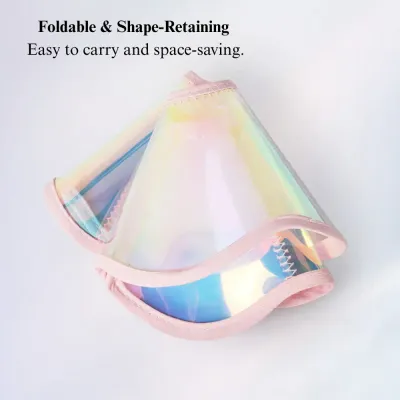 Colorful Flower PVC Pet Elizabeth Collar Dog Cat Bite Lick Protection Neck