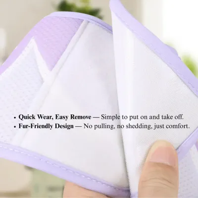pet safety cone Breathable Pet Elizabeth Collar Soft Mesh Pet Grooming Cone Pet Neck Guard