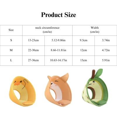 adjustable pet collar Breathable Pet Elizabeth Collar Soft Mesh Dog Cat Cone Duck Avocado Pattern