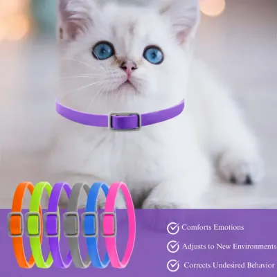 soft cat calming collar Cat Calming Collar Anxiety Relief Adjustable Buckle Pet Comfort Neck
