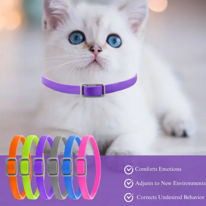 Cat Calming Collar Anxiety Relief Adjustable Buckle Pet Comfort Neck
