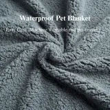 cotton plush pet mat Waterproof Pet Blanket Cotton Plush Flannel Thick Dog Mat Bed