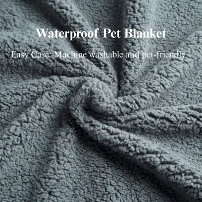 cotton plush pet mat Waterproof Pet Blanket Cotton Plush Flannel Thick Dog Mat Bed