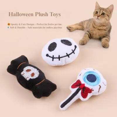 small pet toy Halloween Cat Toy Plush Candy Small Pet Toy Accessories