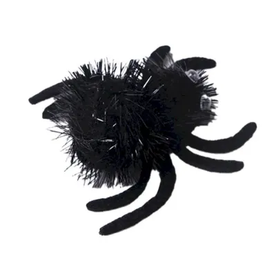 Halloween cat toy spider Halloween Cat Toy Plush Spider Interactive Pet Play Accessory