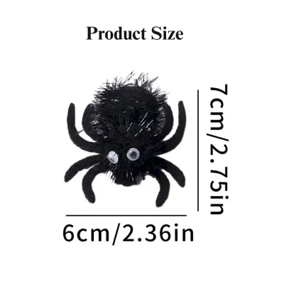 plush spider cat toy Halloween Cat Toy Plush Spider Interactive Pet Play Accessory