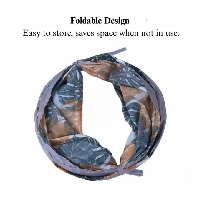 cat play S tube Printed Cat Tunnel Foldable S Shape Pet Play Tube