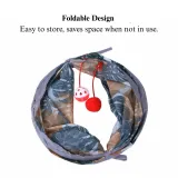 cat tunnel play toy Printed Cat Tunnel Foldable Small Pet Play Tube Toy