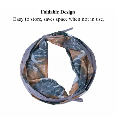 durable Y cat tunnel Printed Cat Tunnel Foldable Y Shape Pet Play Tube