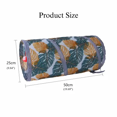 small cat tunnel toy Printed Cat Tunnel Foldable Small Pet Play Tube Toy