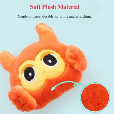 cat toy plush crinkle Cartoon Catnip Crinkle Toy Plush Pet Play Rabbit Mouse Owl Bear