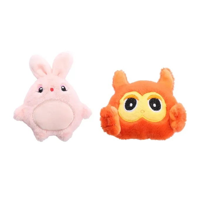 Cartoon Catnip Crinkle Toy Plush Pet Play Rabbit Mouse Owl Bear