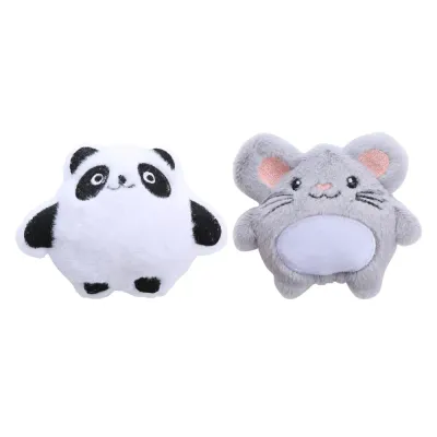 cartoon catnip toy Cartoon Catnip Crinkle Toy Plush Pet Play Rabbit Mouse Owl Bear