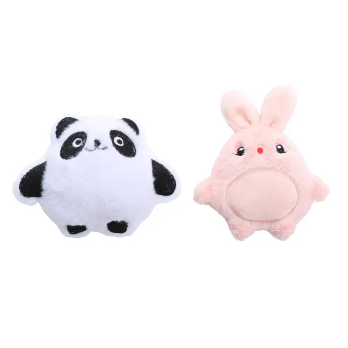 Cartoon Catnip Crinkle Toy Plush Pet Play Rabbit Mouse Owl Bear