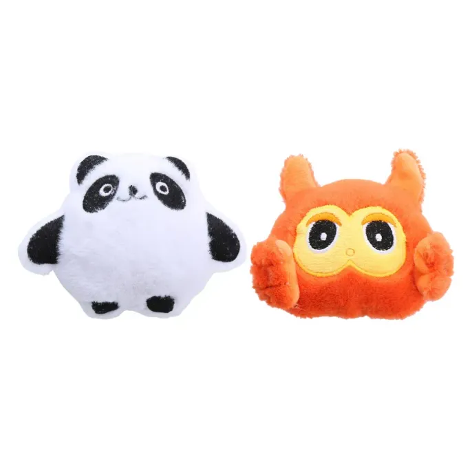 Cartoon Catnip Crinkle Toy Plush Pet Play Rabbit Mouse Owl Bear