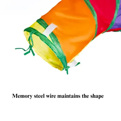 Cat Tunnel Toy Foldable Interactive Rainbow Combination Play Tube