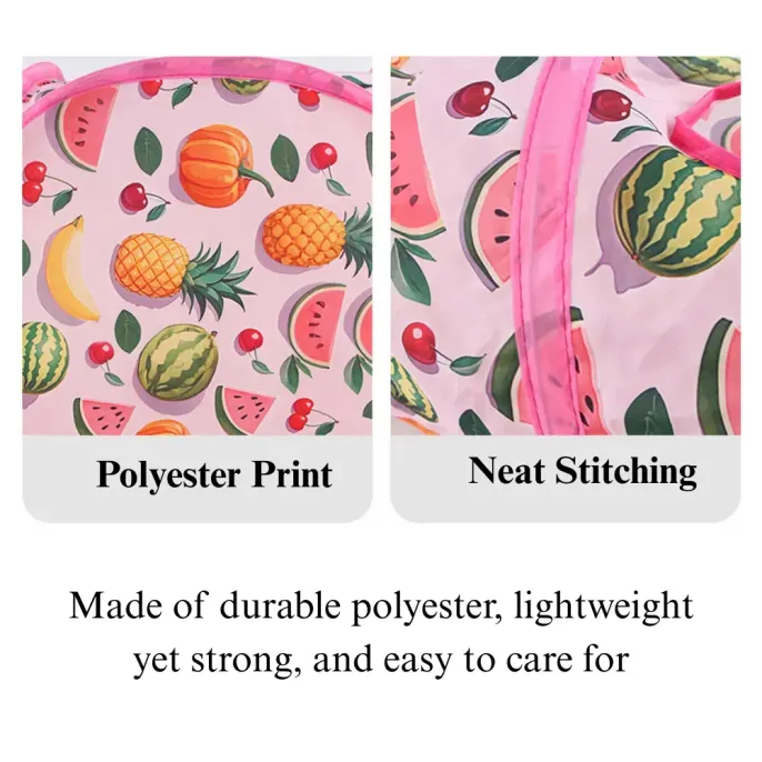 Cat Tunnel Toy Foldable Summer Fruit Three Way Play Tube