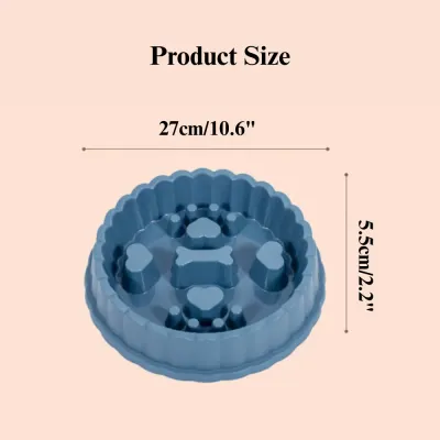 slow eating dog feeder Slow Feeder Pet Bowl Anti Choking Non Slip Food Dish for Dogs and Cats