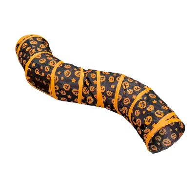 Halloween Pumpkin Cat Tunnel Toy Foldable S Shape Play Tube