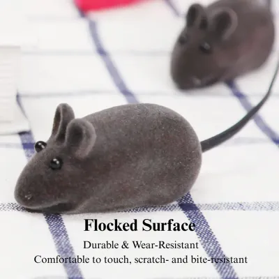 Pet Sound Mouse Toy Realistic Plush Cat and Dog Interactive Toy