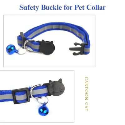 cat bell collar Cat Collar Reflective Safety Buckle Bell Round Ear Design
