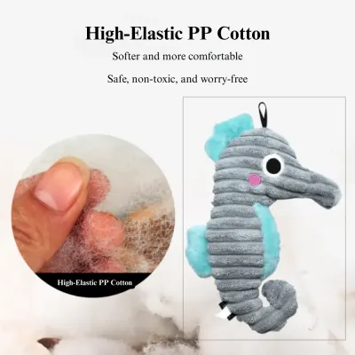 durable dog toy Realistic Plush Corduroy Dog Toy Chew Squeaky Teething Toy