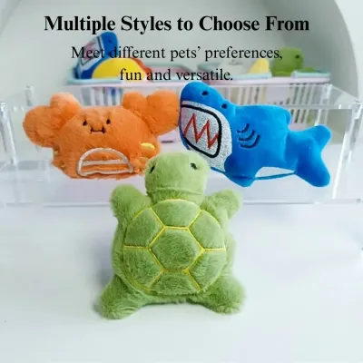 safe puppy toy Mini Plush Squeaky Dog Toy Cute Chew Toy for Small Dogs