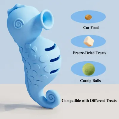 kitten toy Catnip Interactive Fish Toy Silicone Feeder Cat Chew Toy