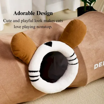 Cat Tunnel Playhouse Hide and Seek Rolling Tube