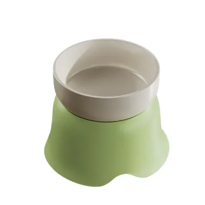 raised cat food bowl Ceramic Elevated Cat Bowl Anti Spill Food and Water Feeder