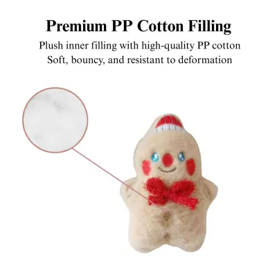 Santa snowman bear toys Christmas 3PCS Plush Toy Set Santa, Snowman & Bear with Catnip