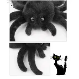 Halloween Plush Spider Cat Toy Chew Bite Interactive Play