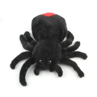 Halloween Plush Spider Cat Toy Chew Bite Interactive Play
