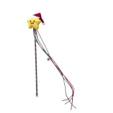Christmas Cat Teaser Wand Holiday Interactive Toy for Cats