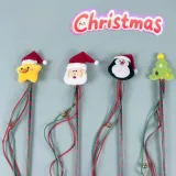 Christmas Cat Teaser Wand Holiday Interactive Toy for Cats