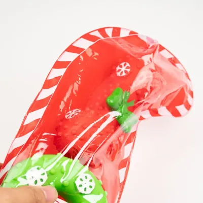 holiday dumbbell dog toy Christmas Dog Toy Gift Set Dumbbell and Donut TPR Toys