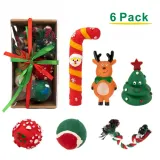 Christmas dog toy set