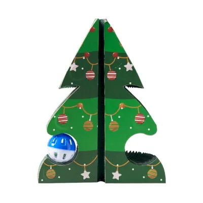 Christmas cat scratching board Christmas cat scratching board
