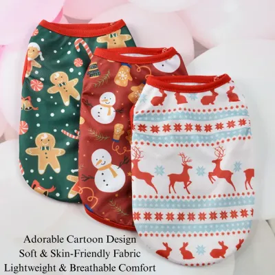 festive cartoon pet vest festive cartoon pet vest