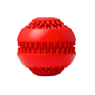 rubber treat ball dog toy