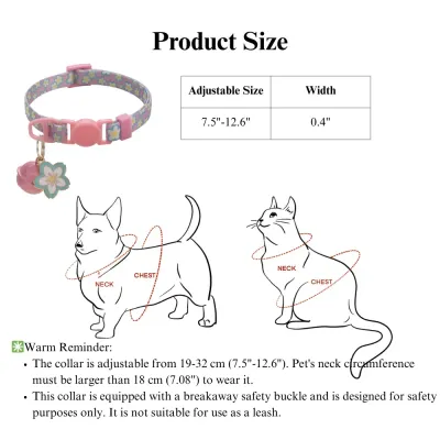 flower cat collar