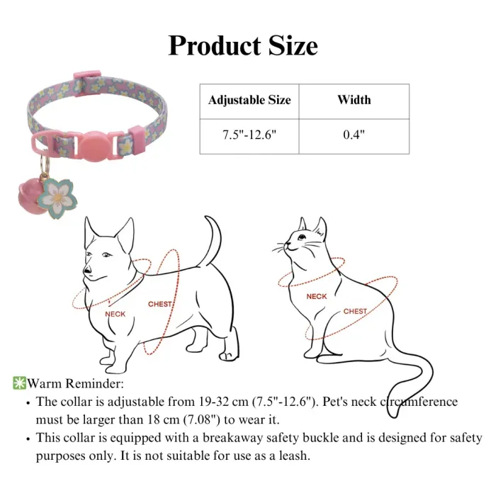 flower cat collar flower cat collar