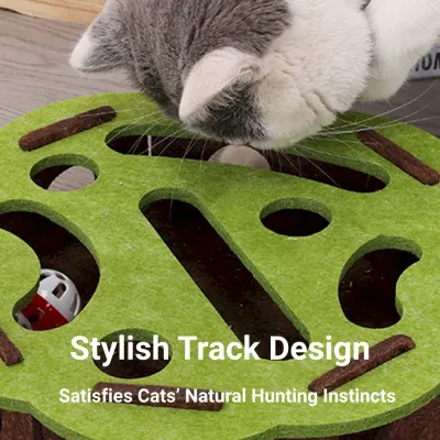 Interactive Cat Toy with Bell Balls