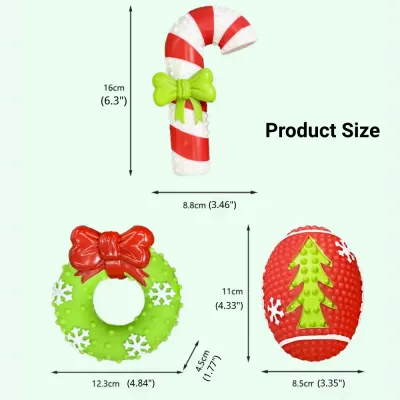 Christmas Squeaky Chew Toy